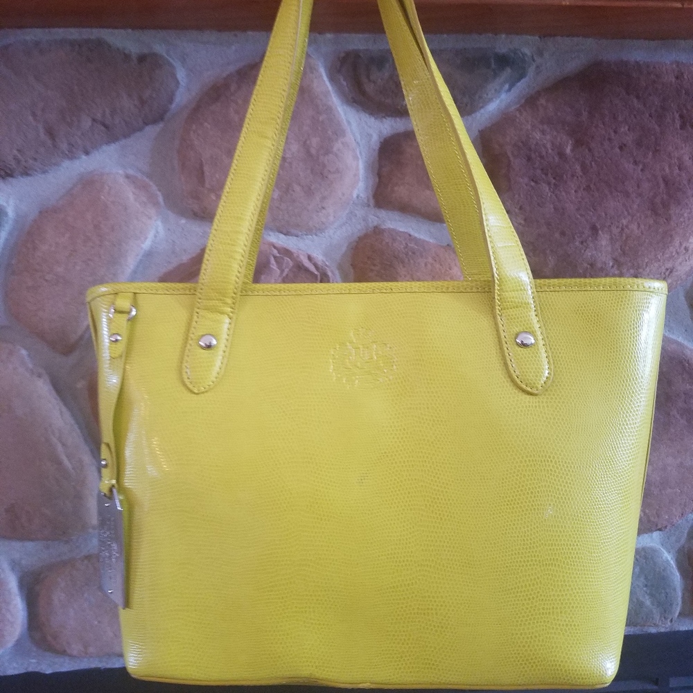 Ralph Lauren Bright Yellow purse, pre owned